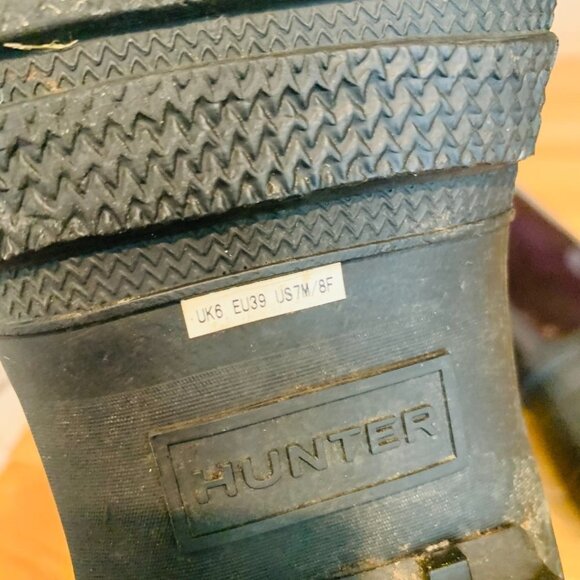 Women HUNTER rain boots size 8 M - Picture 9 of 10